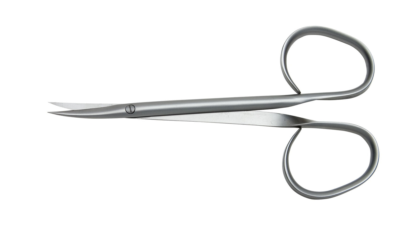 Ribbon Handle Iris Scissors, 11cm, Large Ring