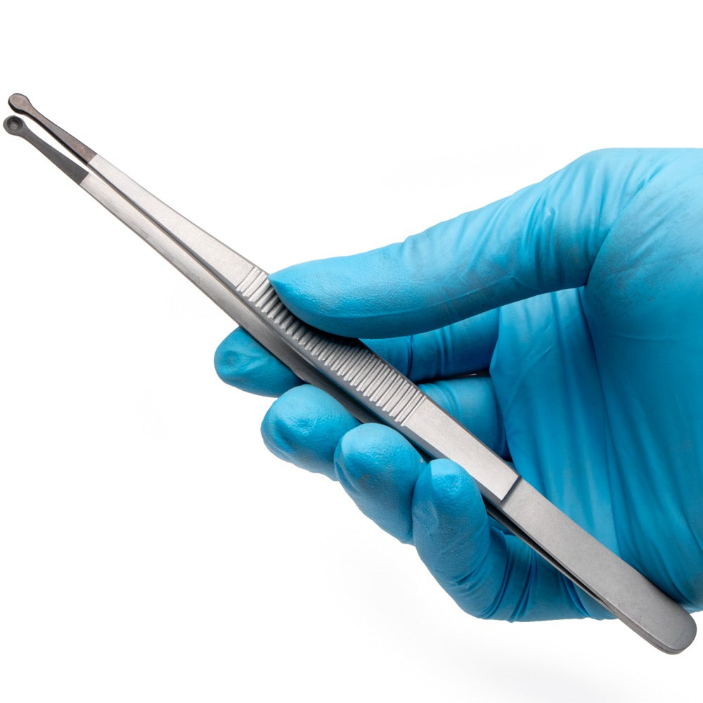 Ceramic-Coated Cupped Forceps, 12.5cm, Straight, 3.5mm Tip