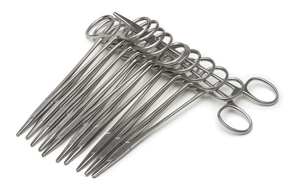 Crile Wood Needle Holders, Straight, 12-pack, Disposable