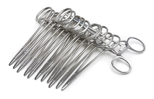 Derf Needle Holders, 12.5cm, Straight, Pkg of 12, Disposable