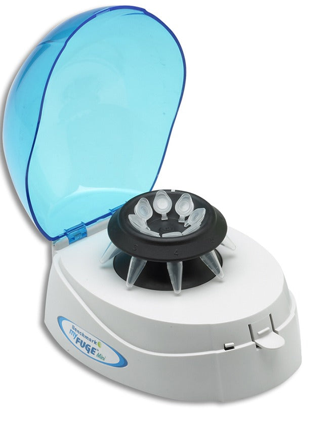 Mini Centrifuge, blue lid, 2 rotors, 110V