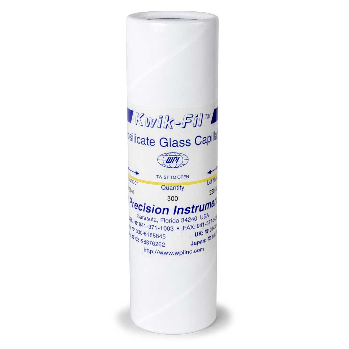 Thin Wall Glass Capillaries, No filament