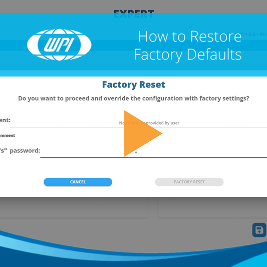How to Restore EVOM™ Auto GxP Factory Defaults