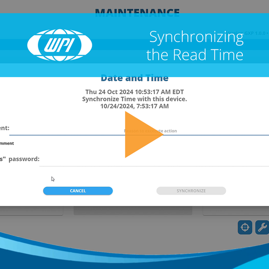 How to Synchronize the Read Time on the EVOM™ Auto GxP 