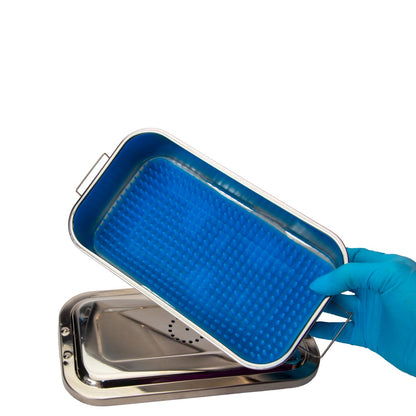 Instrument Sterilization Tray with Silicone Pads