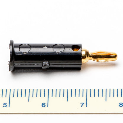 Black Insulated Mini Banana Plug