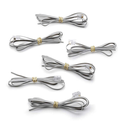 6 Replacement Modular Cables for DAM50 Bioamplifier