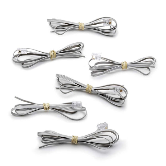 6 Replacement Modular Cables for DAM50 Bioamplifier