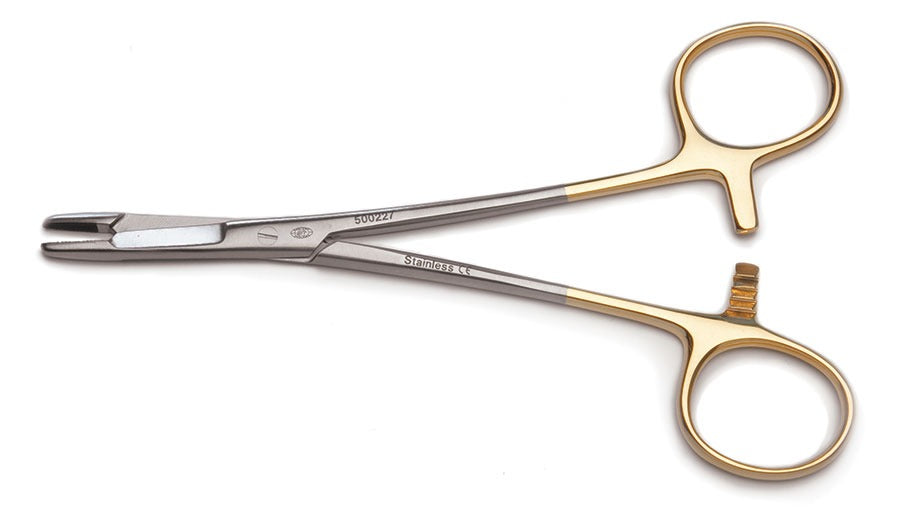 Olsen-Hegar Needle Holder with Suture Scissors, Tungsten Carbide Inserts