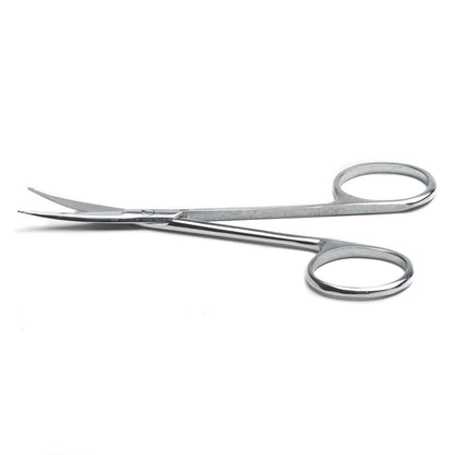 Dissecting Eye Scissors, 10cm, Curved, Blunt Probe Tips