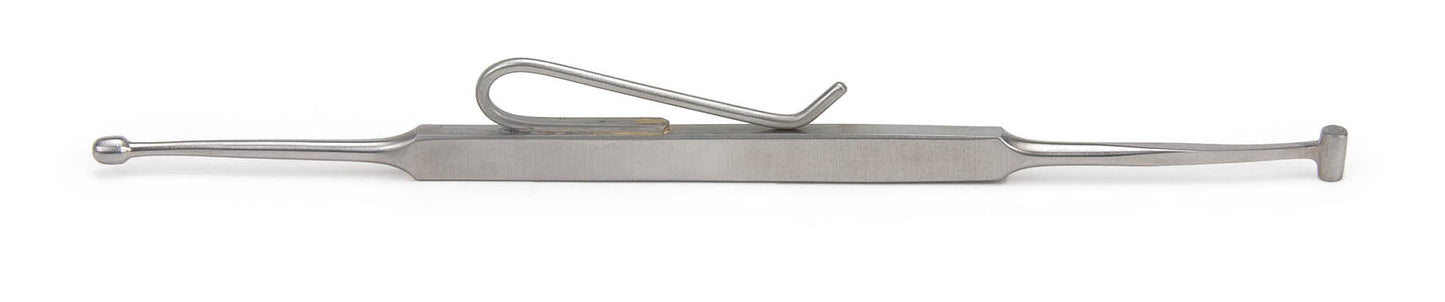 Scleral Depressor, 13 cm, with Pocket Clip