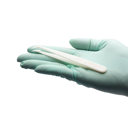 Delrin Plastic Tweezers, 11.8cm, Curved