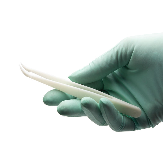 Delrin Plastic Tweezers, 11.8cm, Curved