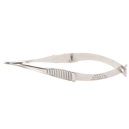 Vannas Tubingen Style Scissors, 8 cm (3"), 3 mm Blades, Stainless Steel, Straight or Curved, WPI Premium