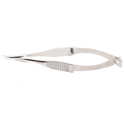 Vannas Tubingen Style Scissors, 8 cm (3"), 3 mm Blades, Stainless Steel, Straight or Curved, WPI Premium