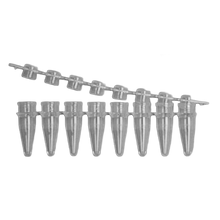 Microcentrifuge Tube Strips, 0.2 mL, Domed Cap Strips, pkg of 250
