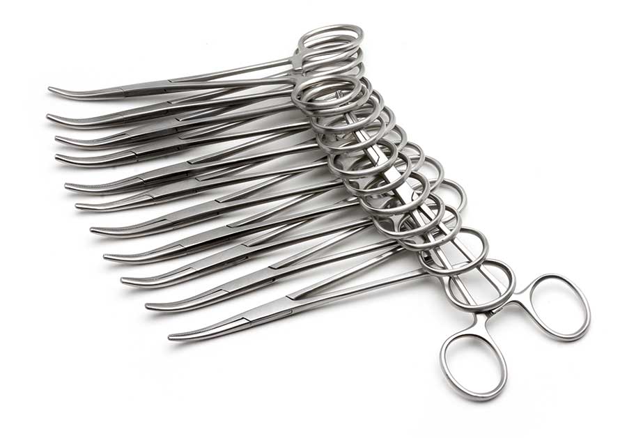 Kelly Forceps, 14cm, 12-pack, Disposable