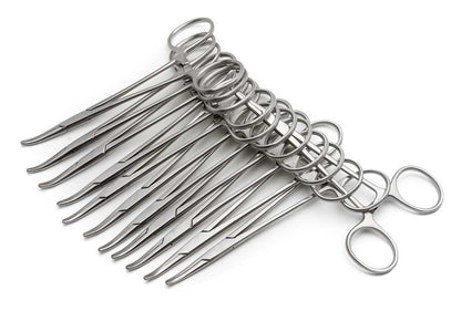 Halstead Mosquito Forceps, 12.5cm, 12-pack, Disposable