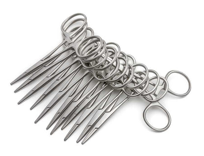 Hartman Mosquito Forceps, 9cm, 12-pack, Disposable