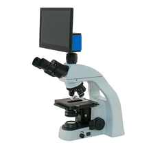 Inverted Trinocular Microscope, 4K Camera with 13" HD Monitor