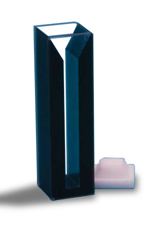Semi-micro, Self-masking Quartz Cuvette, 10mm, Style D