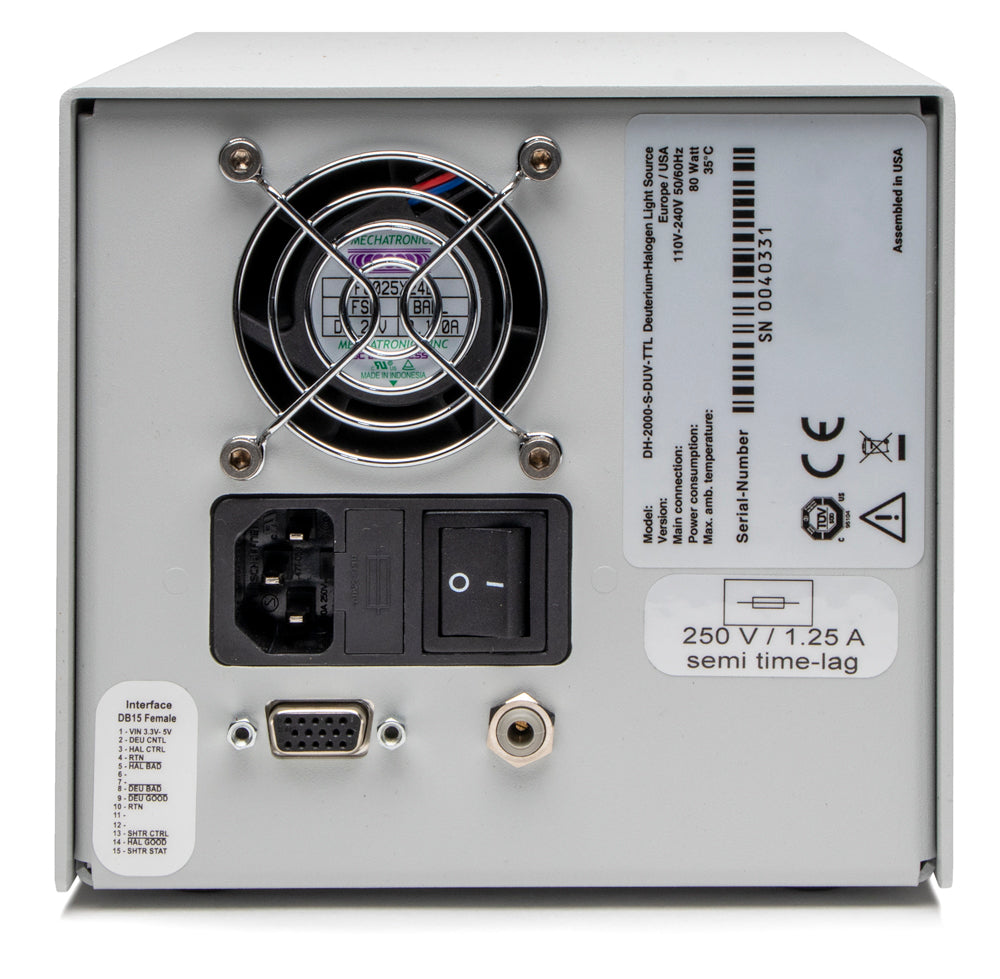 Deuterium/Halogen Fiber Light Source