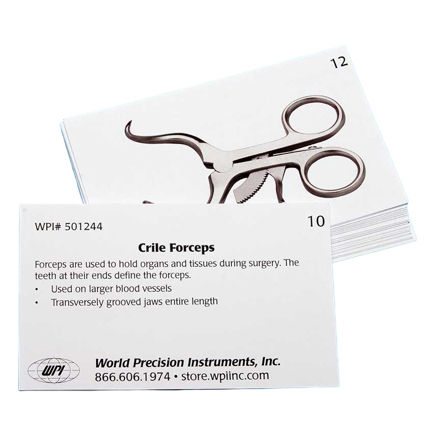 Vet Tech Surgical Instrument Flash Cards