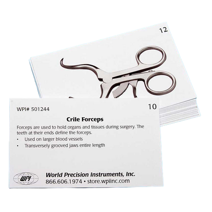 Vet Tech Surgical Instrument Flash Cards