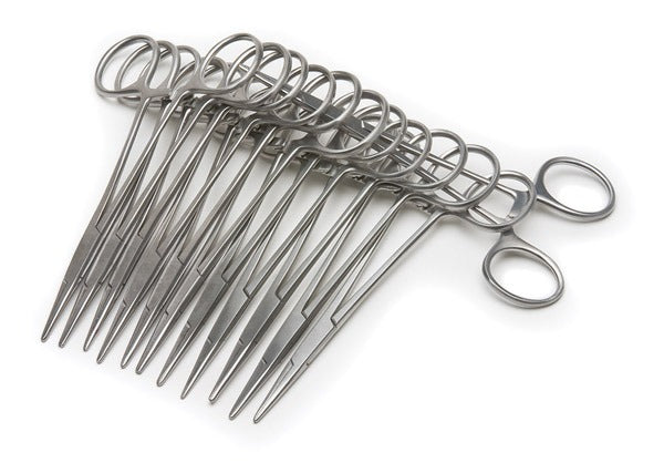 Halstead Mosquito Forceps, 12.5cm, 12-pack, Disposable