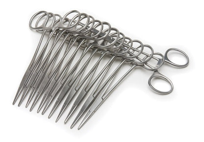 Halstead Mosquito Forceps, 12.5cm, 12-pack, Disposable