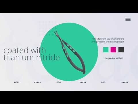 Iris scissors, 11cm, SuperCut, Ceramic Coated