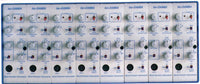Photo illustrates a complete amplifier system and is shown with the 74030 chassis and eight ISO-DAM8A (74020) amplifier modules.