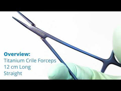 Crile Hemostatic Forceps 12cm 1X2 teeth, Titanium