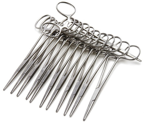 Kelly Forceps, 14cm, 12-pack, Disposable