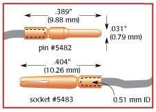 Gold-Plated Electrode Tips, pkg of 50