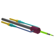 Concentric Bipolar Electrodes with Extension, Rhodes Style Tip