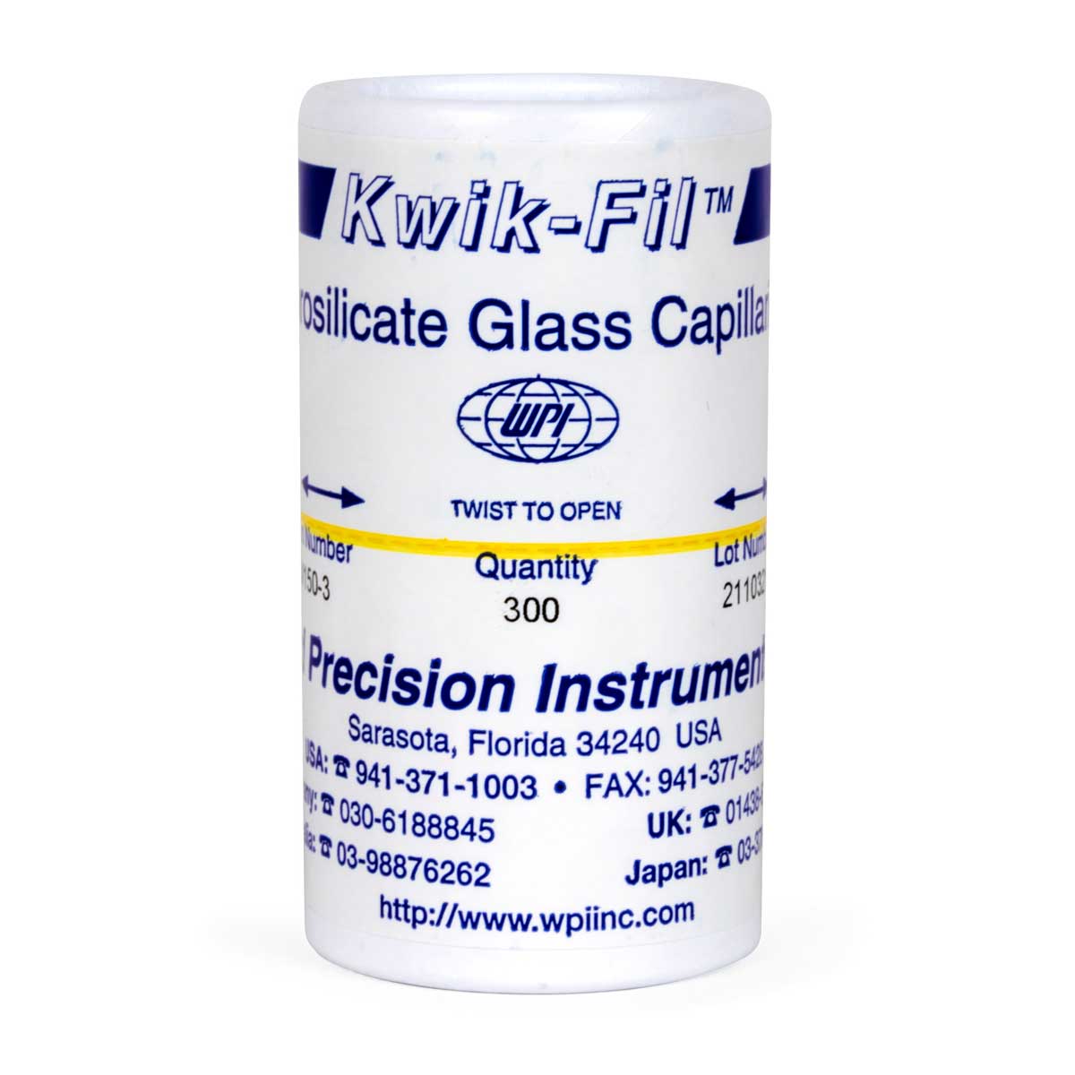 Thin Wall Glass Capillaries, No filament