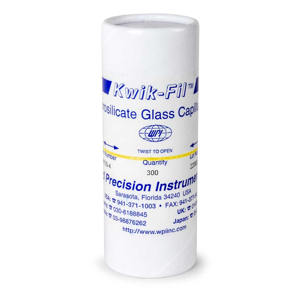 Thin Wall Glass Capillaries, No filament