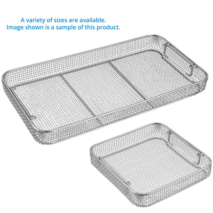 Wire Mesh Sterilization Baskets, Drop Handles