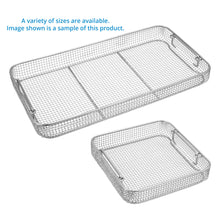 Crimped Wire Mesh Sterilization Baskets, Tilted Handles