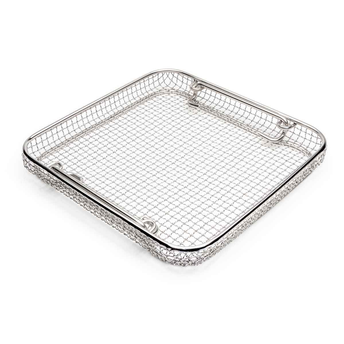 Crimped Wire Mesh Sterilization Baskets, Tilted Handles