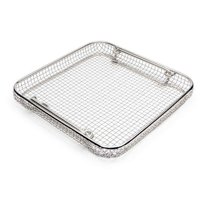 Crimped Wire Mesh Sterilization Baskets, Tilted Handles
