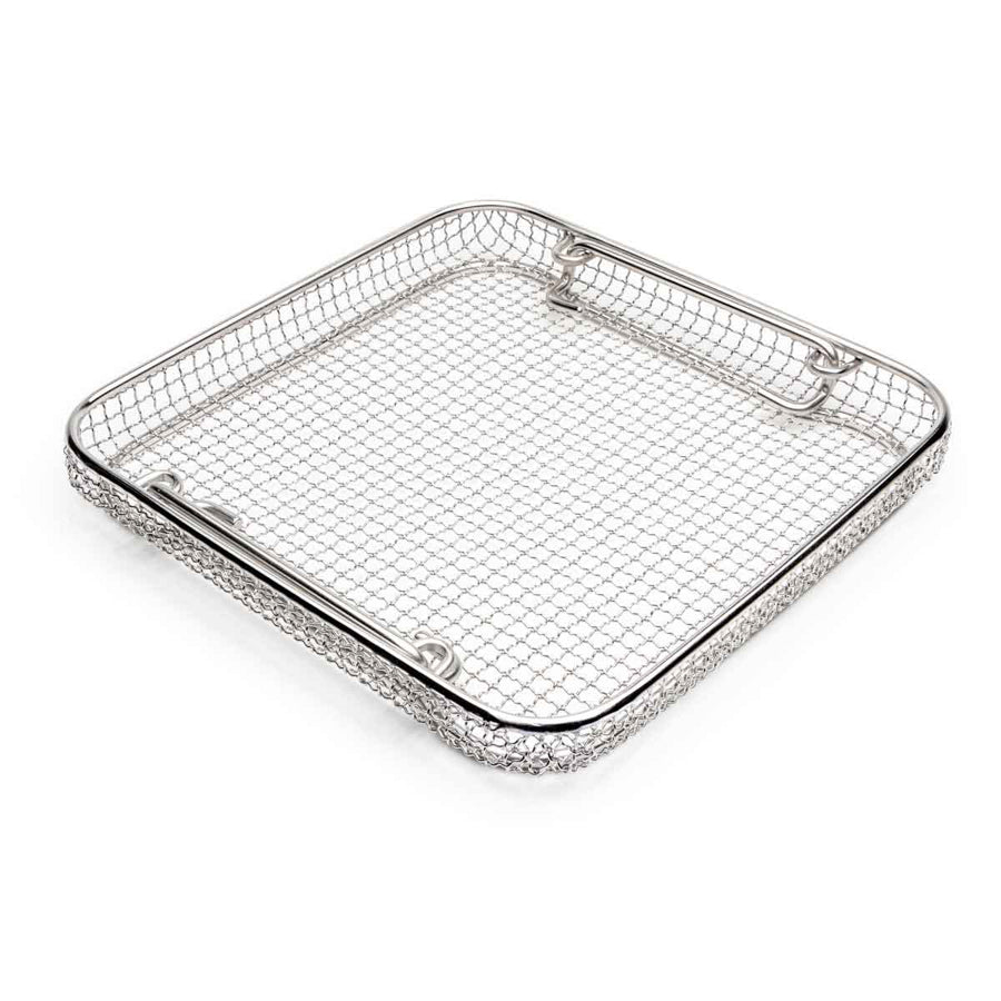 Crimped Wire Mesh Sterilization Baskets, Tilted Handles