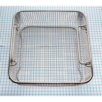 Classic Crimped Wire Mesh Sterilization Baskets, Tilted Handles