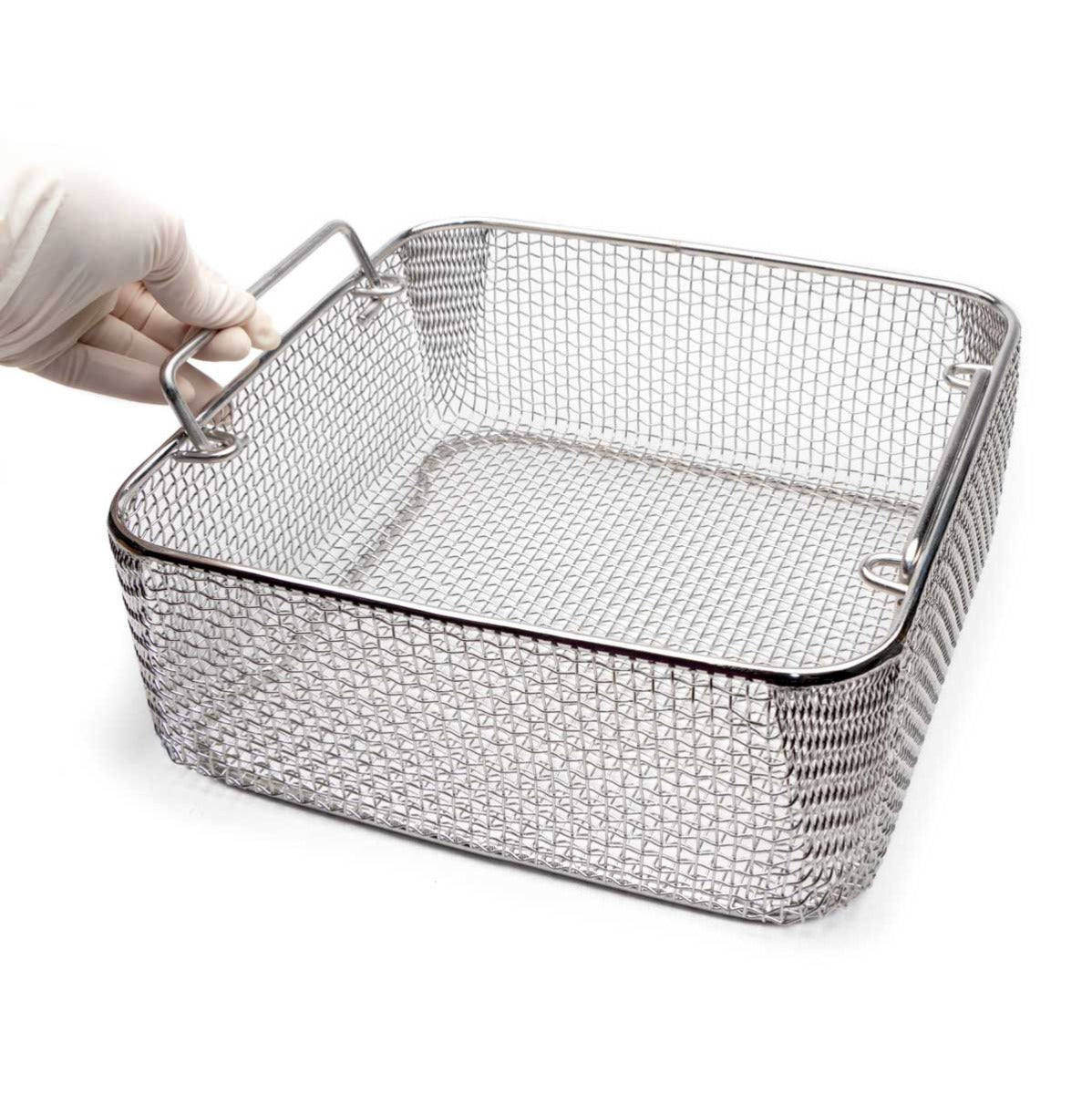 Wire Mesh Sterilization Baskets, Drop Handles