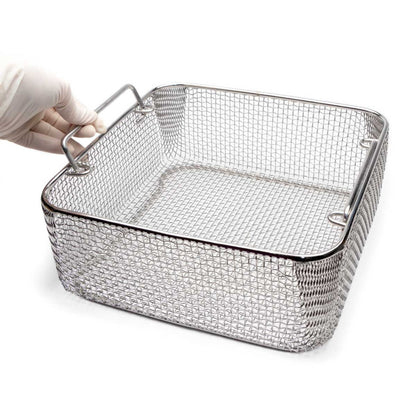 Wire Mesh Sterilization Baskets, Drop Handles