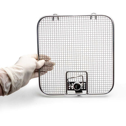 Detention Frame Lid for Crimped Wire Mesh Sterilization Baskets, 240 x 240 mm