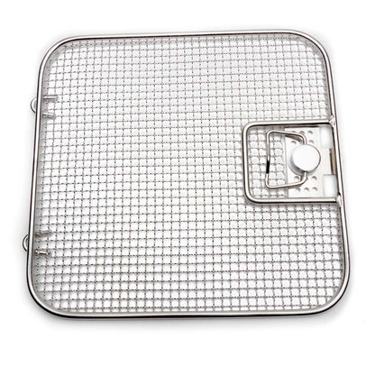 Detention Frame Lid for Crimped Wire Mesh Sterilization Baskets, 240 x 240 mm