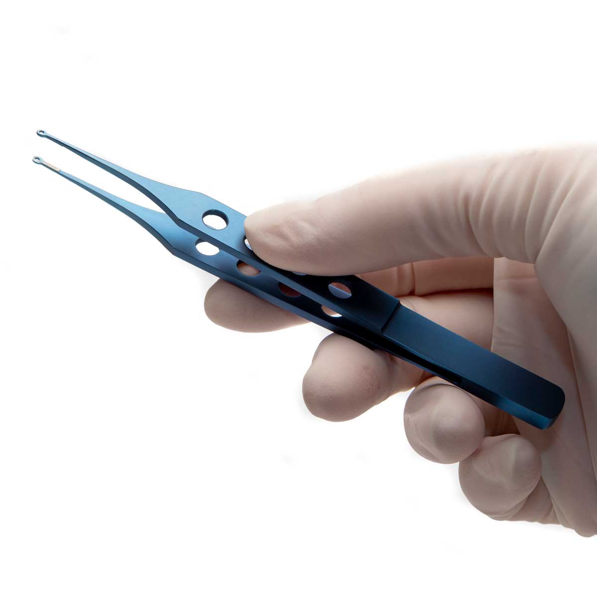 Titanium Fechtner Conjunctiva Forceps, 11cm, Straight, 1mm Rings