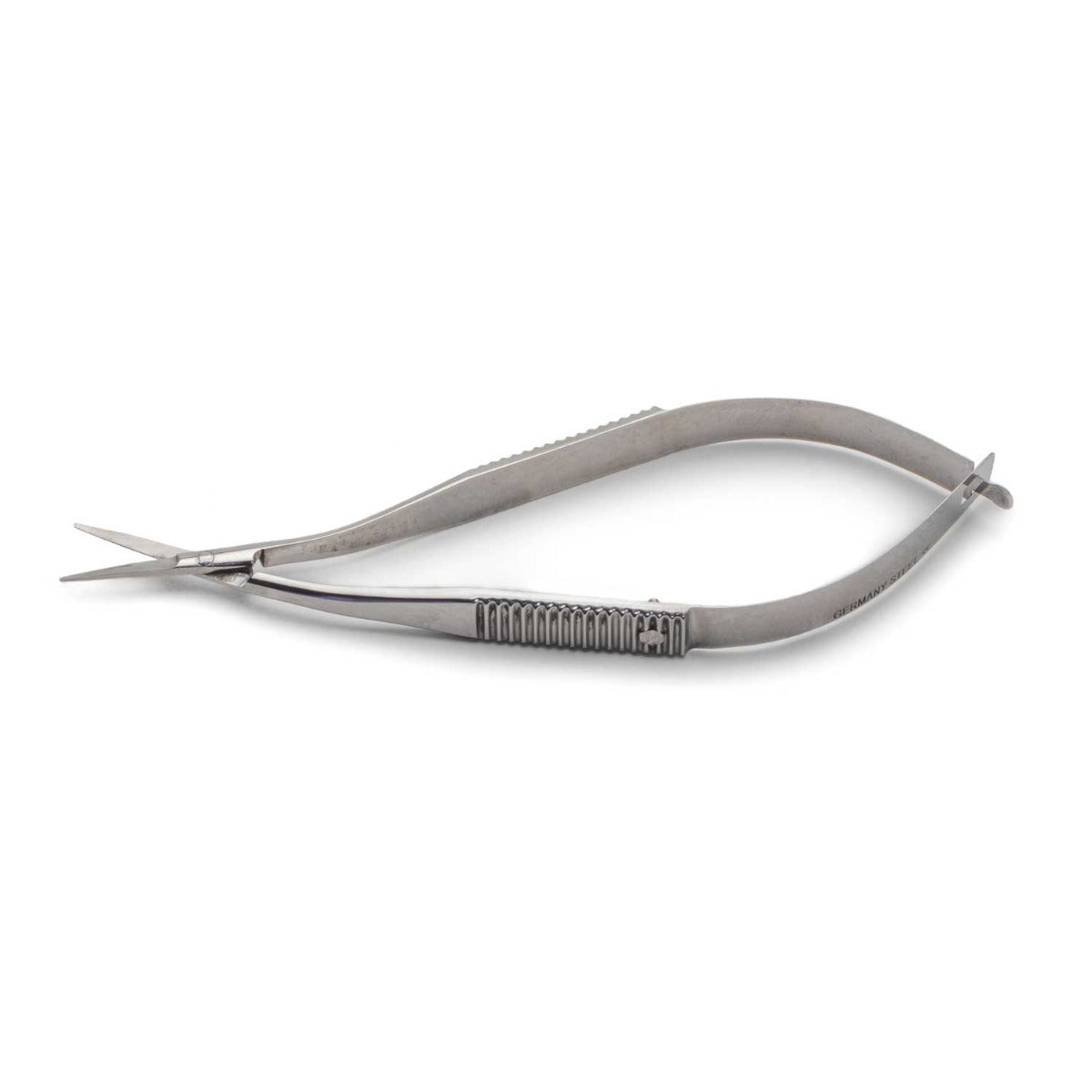 Spring Scissors, One Serrated Blade, 10 cm